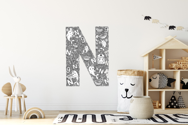 alphabet letters decal