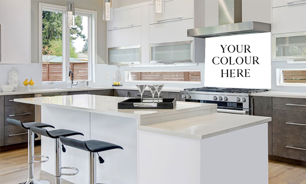 create your own colour painted splashback